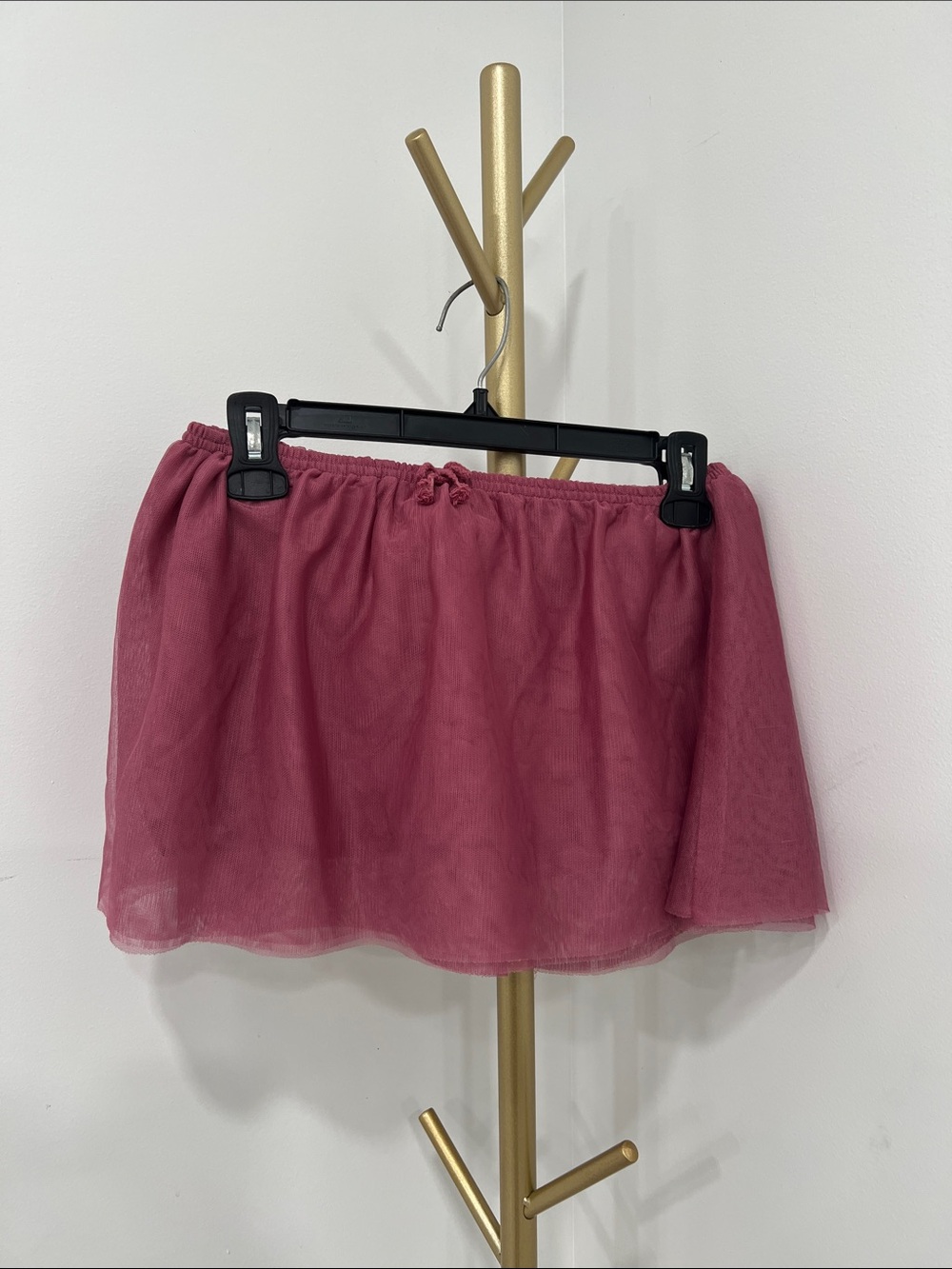 Toddler Pink Tulle Mini Skirt - Classic Elastic Waist